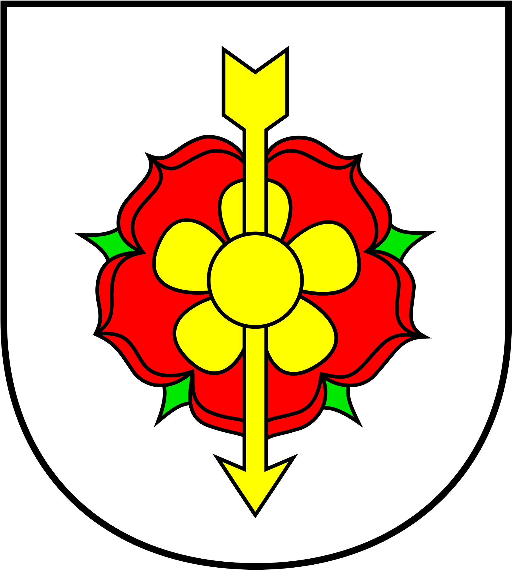 The Rose As A Heraldic Symbol - Mfk Ružomberok (2000x2000)