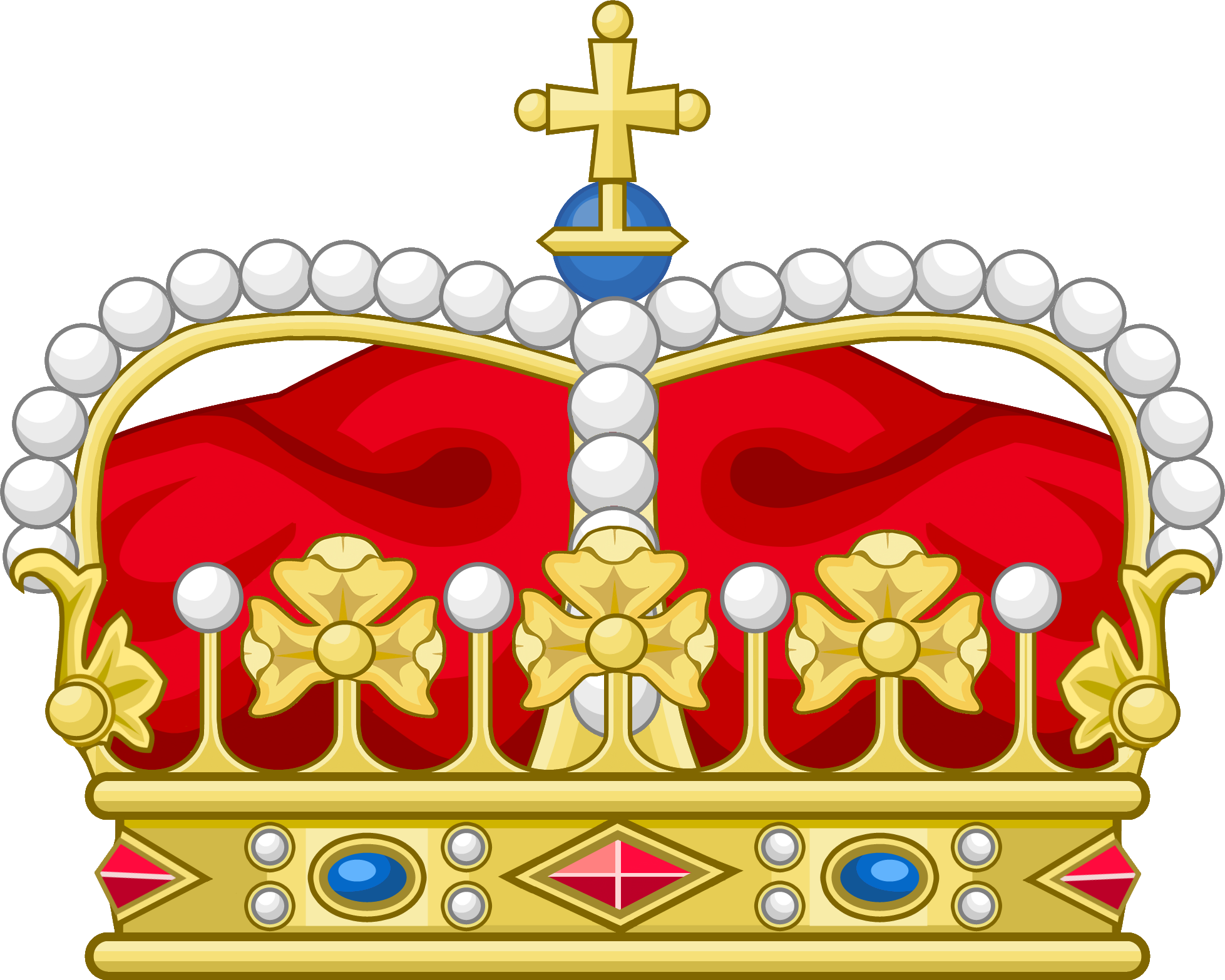 File French Heraldic Crowns Napoleonic Prince Souverain - Crown Png (1957x1566)
