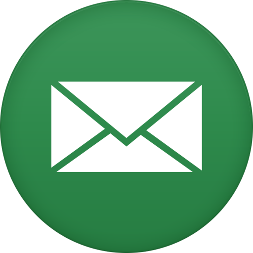 Green Email Icon Png (512x512)