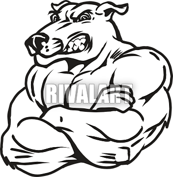 Greyhound Mascot Clip Art - Greyhound (352x361)