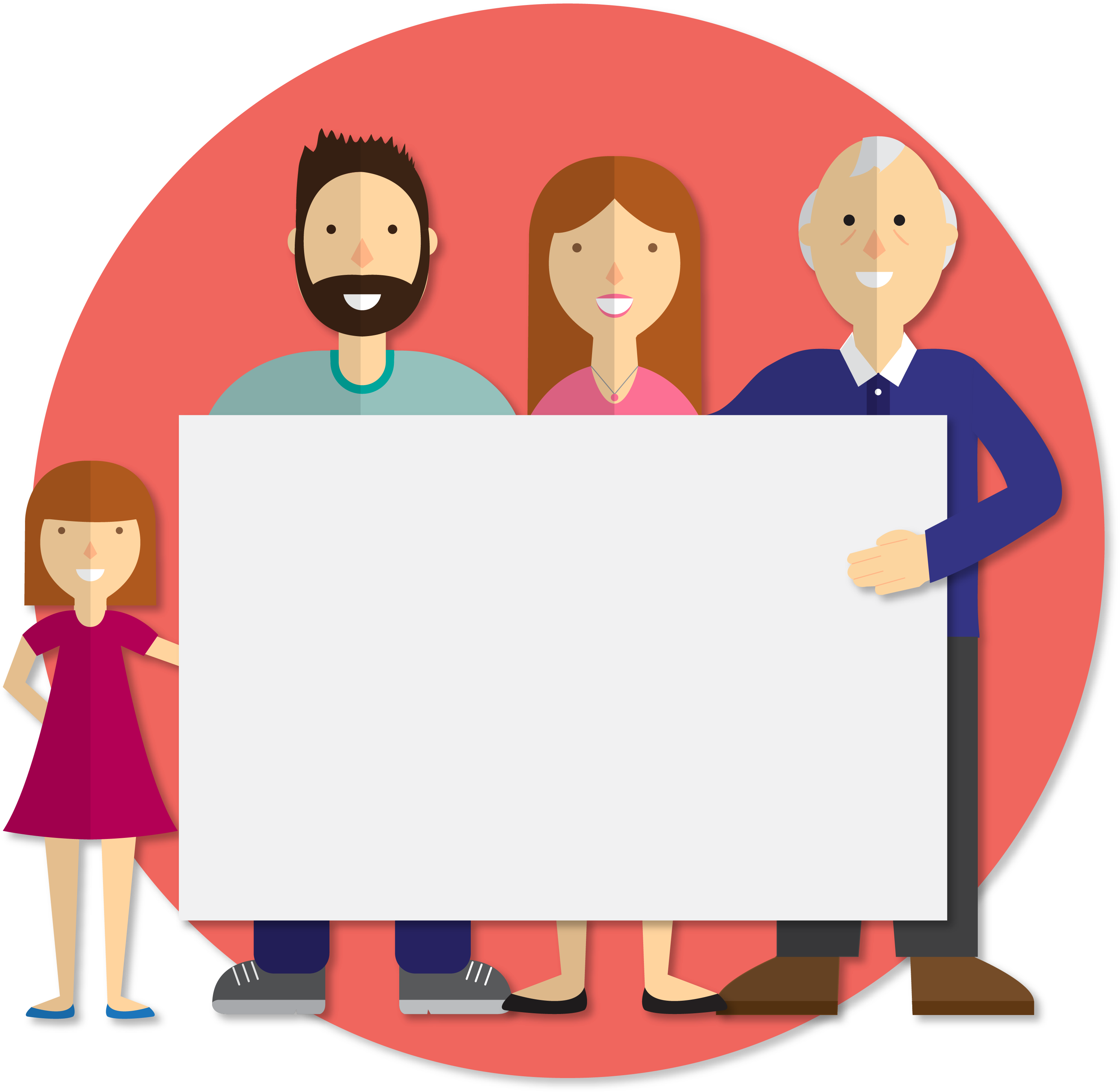 Family Euclidean Vector Christmas Card - Family Euclidean Vector Christmas Card (4167x4167)