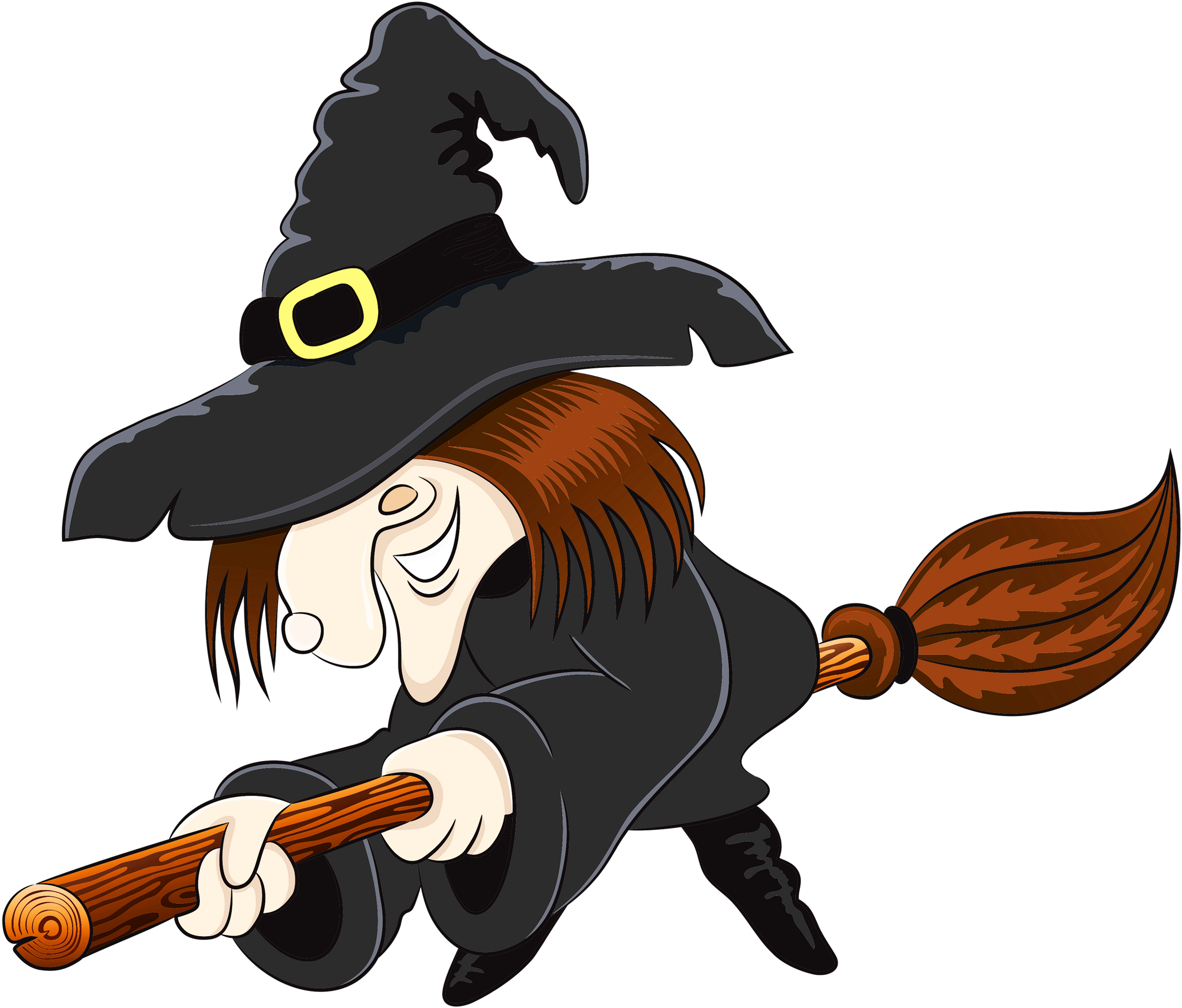 Cowboy Halloween Cliparts - Witch Png (2500x2130)