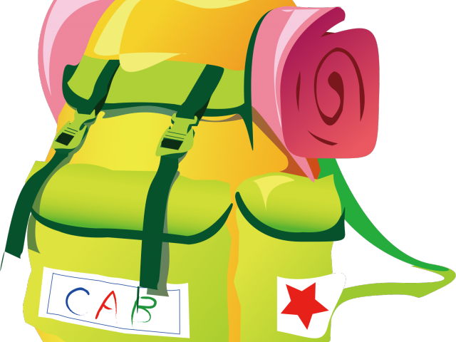 Backpack Clipart Travel Backpack - Travel Vector (640x480)