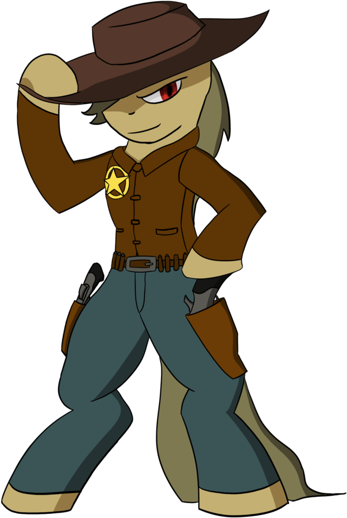 Cowboy Pony By Lookup4napkins - Italian Furry (723x1104)