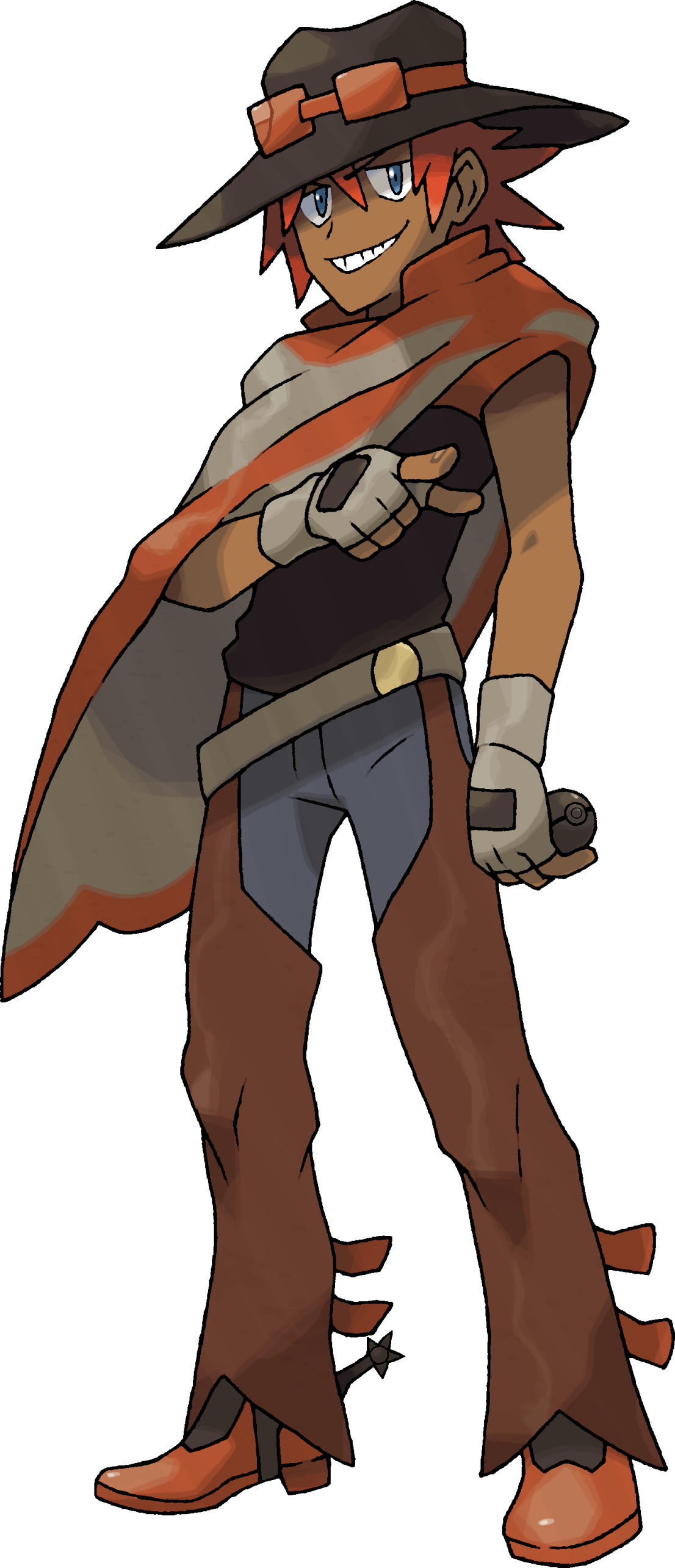 Freaking Sweet Cowboy - Fan Made Pokemon Characters (1106x2568)