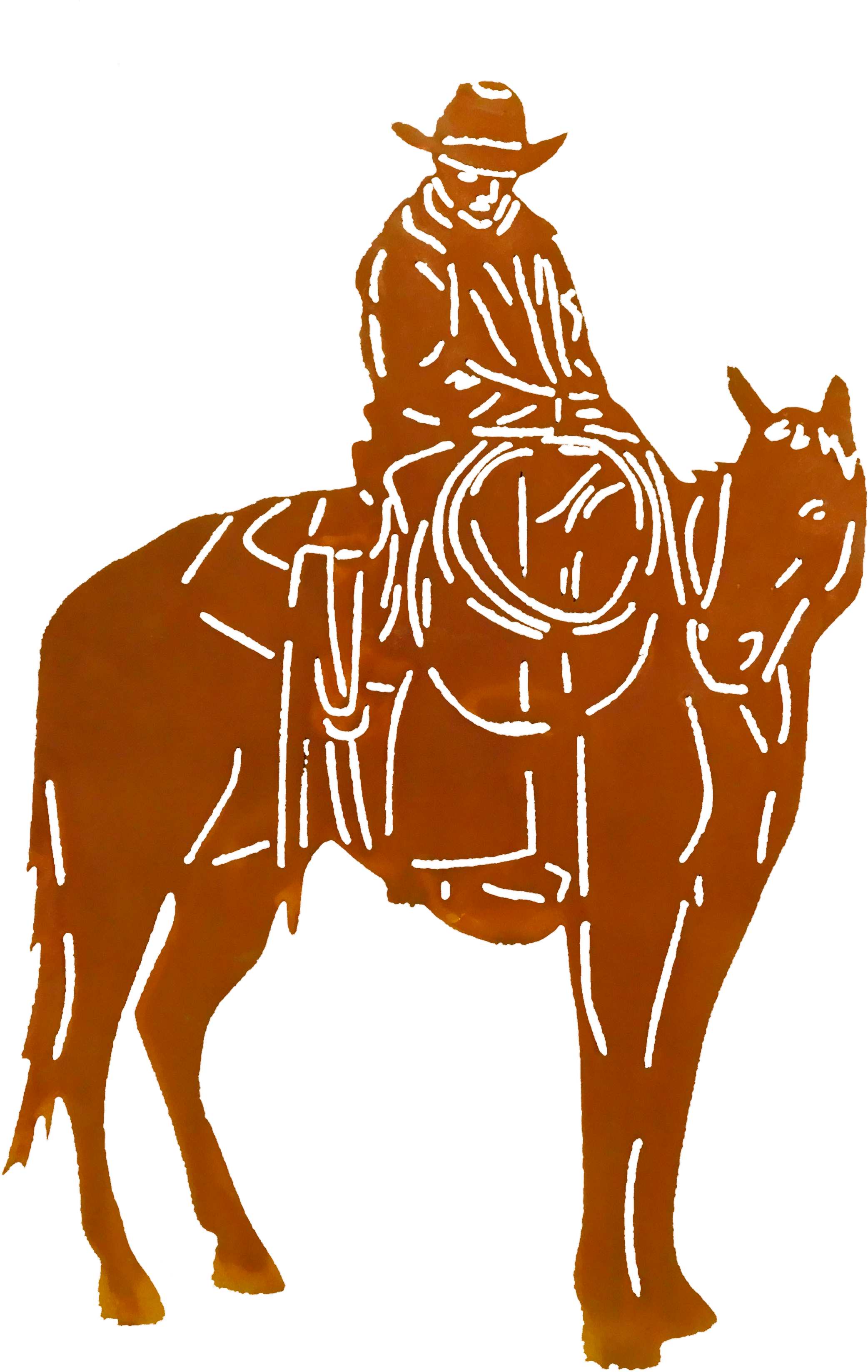 Cowboy Riding Wall Decor Larger Image - Mare (4608x3456)