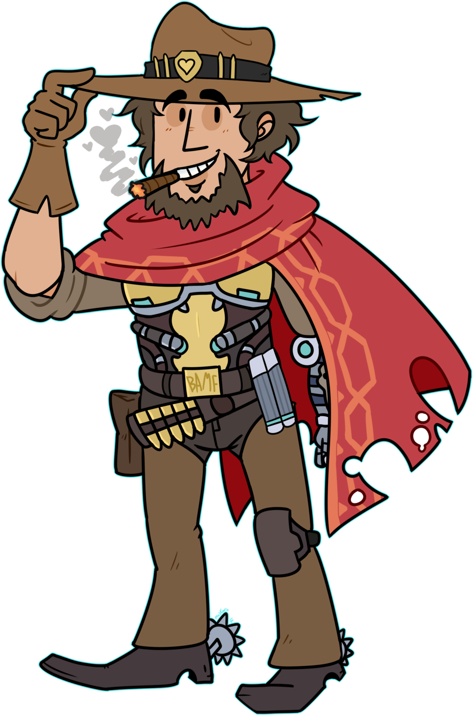 Mccree Cowboy By Maskarie Mccree Cowboy By Maskarie - Cowboy Chibi (1024x1541)