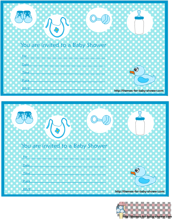Boy Baby Shower Invitations 5 - Baby Shower (612x792)