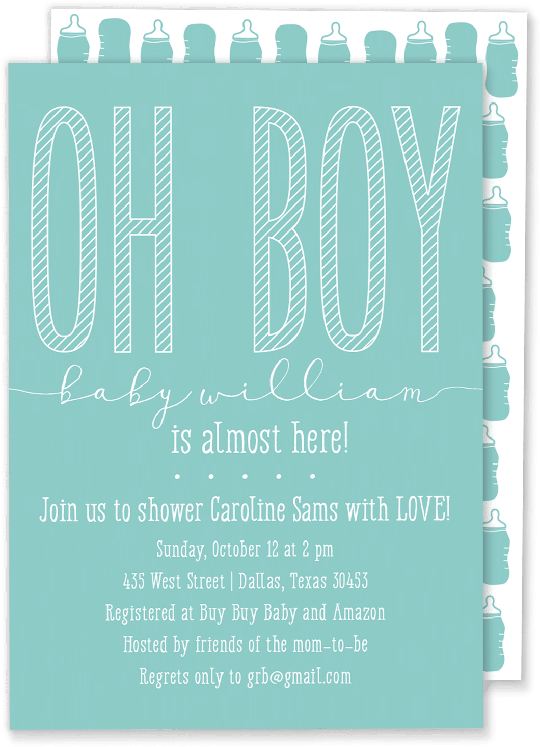 Oh Boy Baby Shower - Baby Shower (1073x1500)