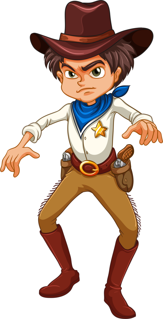 Cowboy - Cowboy Cartoon (523x1024)