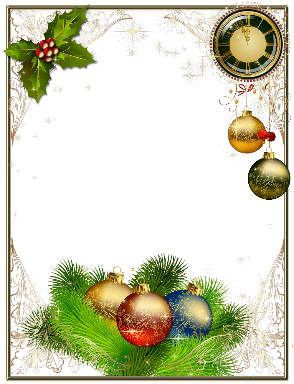 Рамки С Новым 2018 Годом (1035x1380)