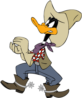 Daffy Duck Cowboy - Daffy Duck Cowboy (358x350)