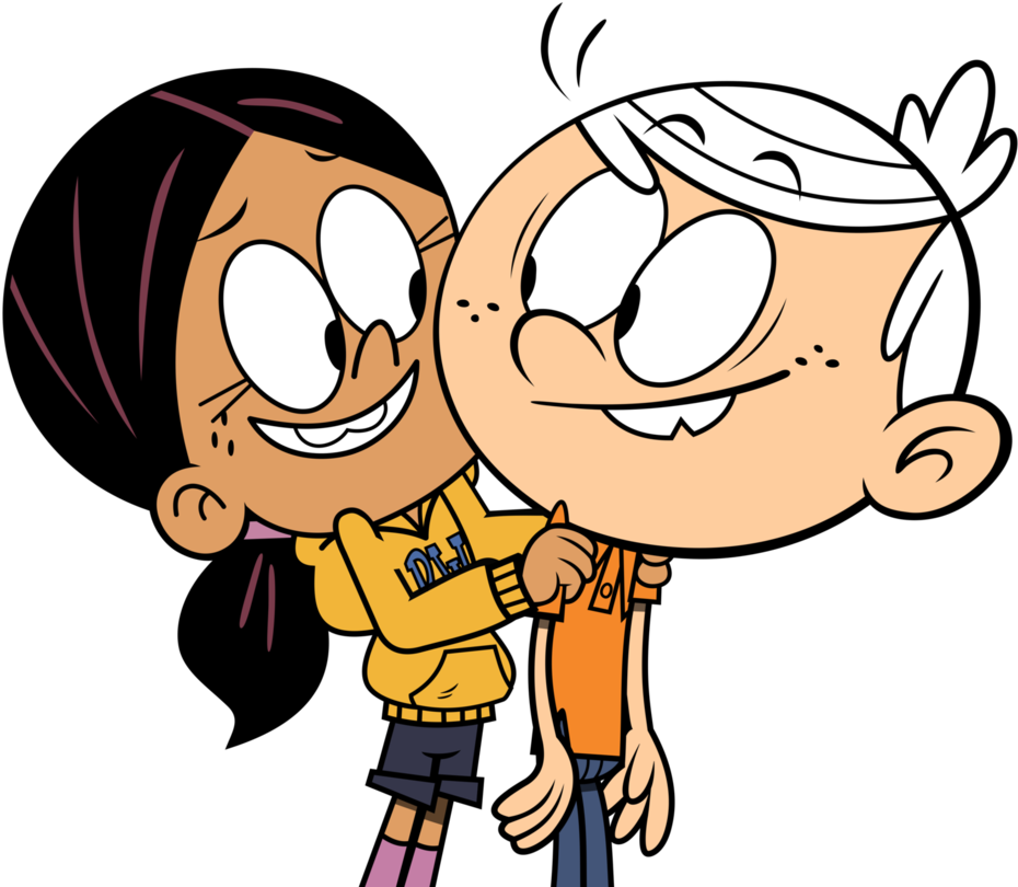 Lincoln And Ronnie Anne By Mandash1996 - Cartoon (970x823)