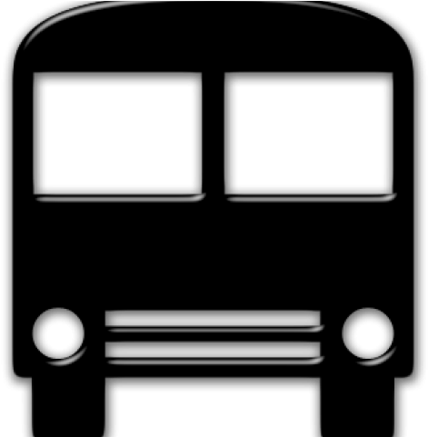 Bus Clipart Silhouette - Bus Clipart Silhouette (640x480)