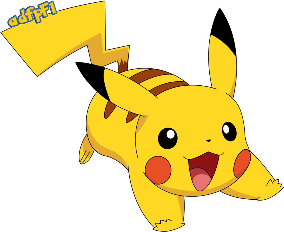Pikachu Clipart Cartoon - Pikachu - (1024x839) Png Clipart Download