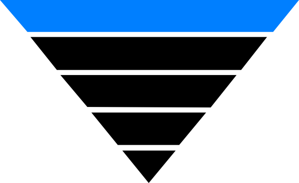 As You Explore, You Will Learn About The Advantages - Upside Down Pyramid Clipart (600x368)