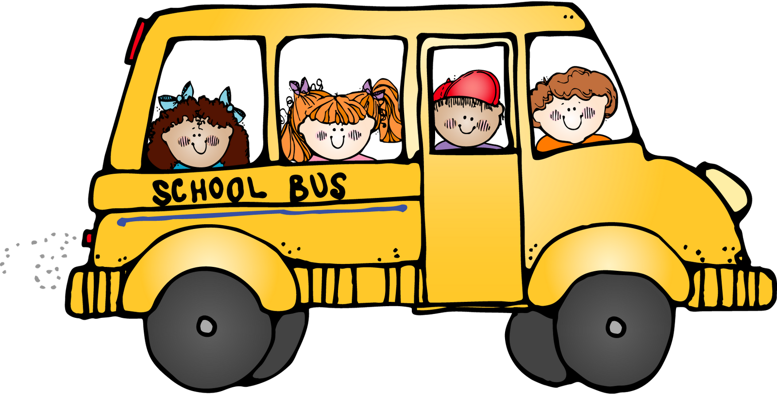 Bus Melonheadz Bus Clipart - Going On Field Trip (1600x814)