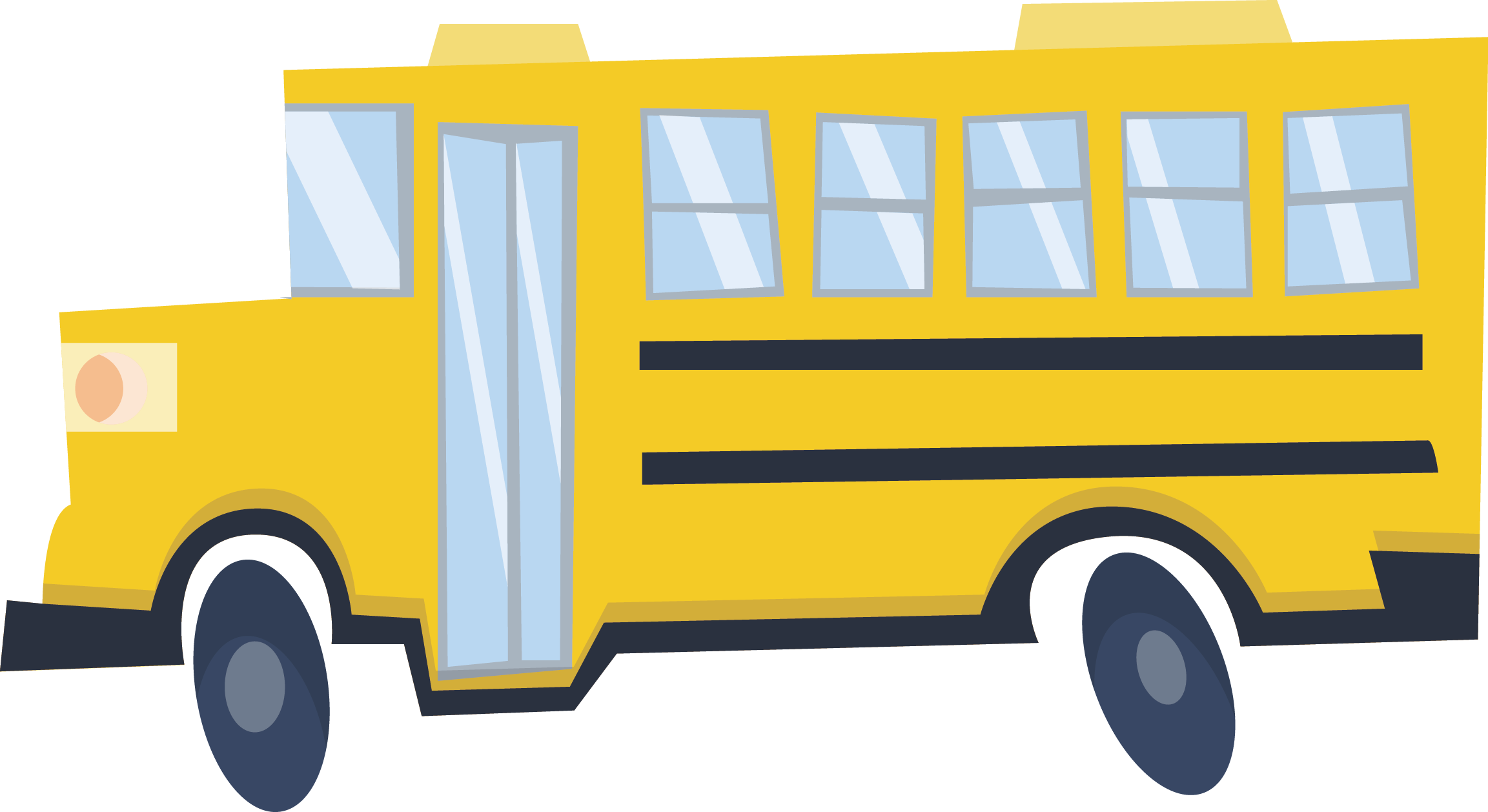 School Bus Illustration - School Bus Clip Art (2305x1258)