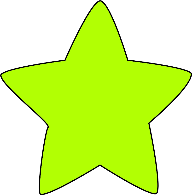 Star Clipart - Two Room And A Boom (861x908)