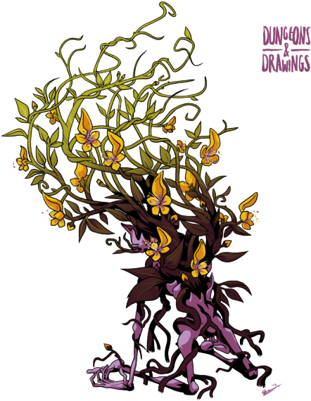 Family Tree Roots Clipart - Pathfinder Yellow Musk Zombie (500x586)