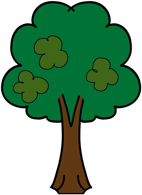 Дерево распечатать картинку цветную Oak Tree Cartoon 10, Buy Clip Art - Tree - (883x1280) Png Clipart Download