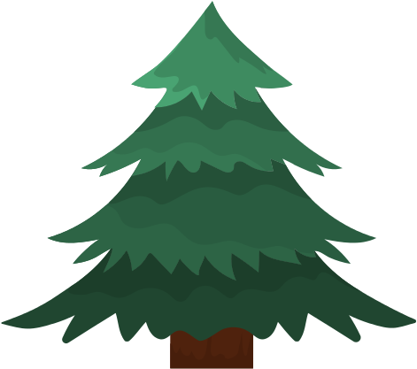 Natural Pine Tree With Branches Design - Pine (550x550)