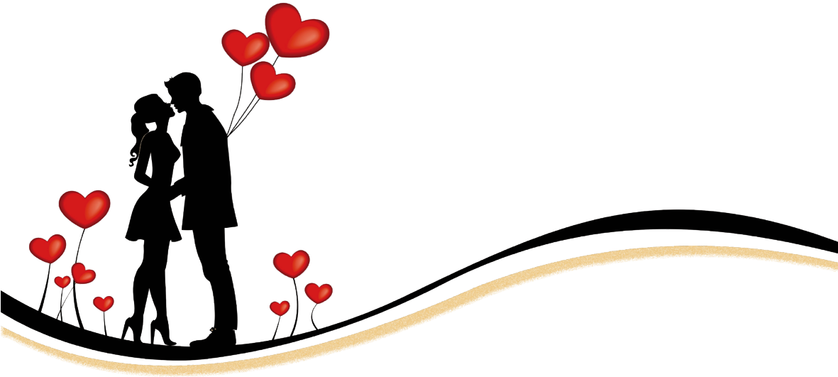 Herzlich Für Die Unterstützung Anlässlich Unseres Konzertes - Verliebtes Paar Clipart (1180x594)