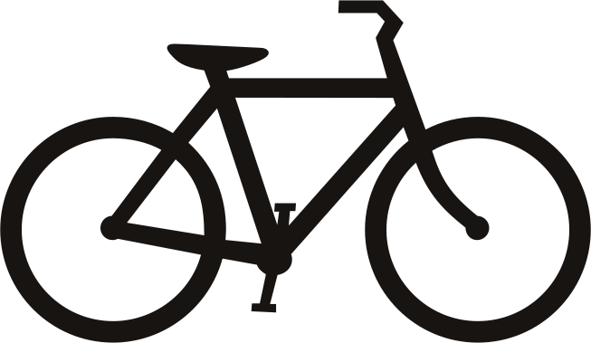 Proiecte De Weekend - Bicycle Clip Art Silhouette (653x379)