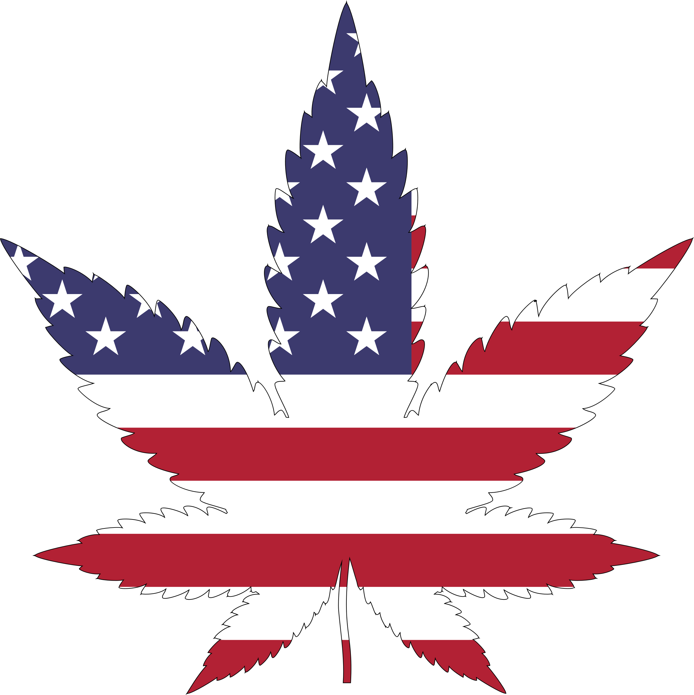 Free Photos > Vector Images > American Flag Marijuana - Marijuana Leaf American Flag (2324x2328)