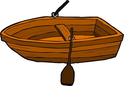 Le Bateau - Row Boat Clipart (430x300)
