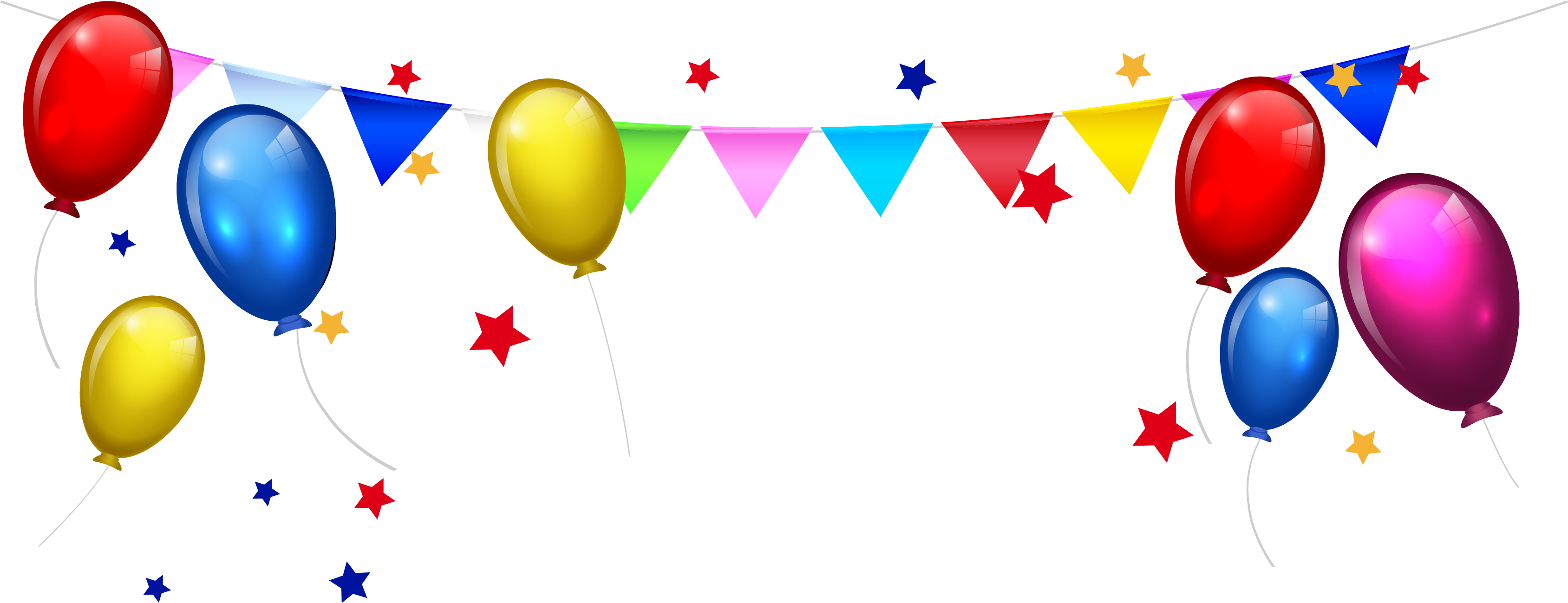 Birthday Cake Cartoon Clip Art - Happpy Birthday Transparent Background (3402x1701)