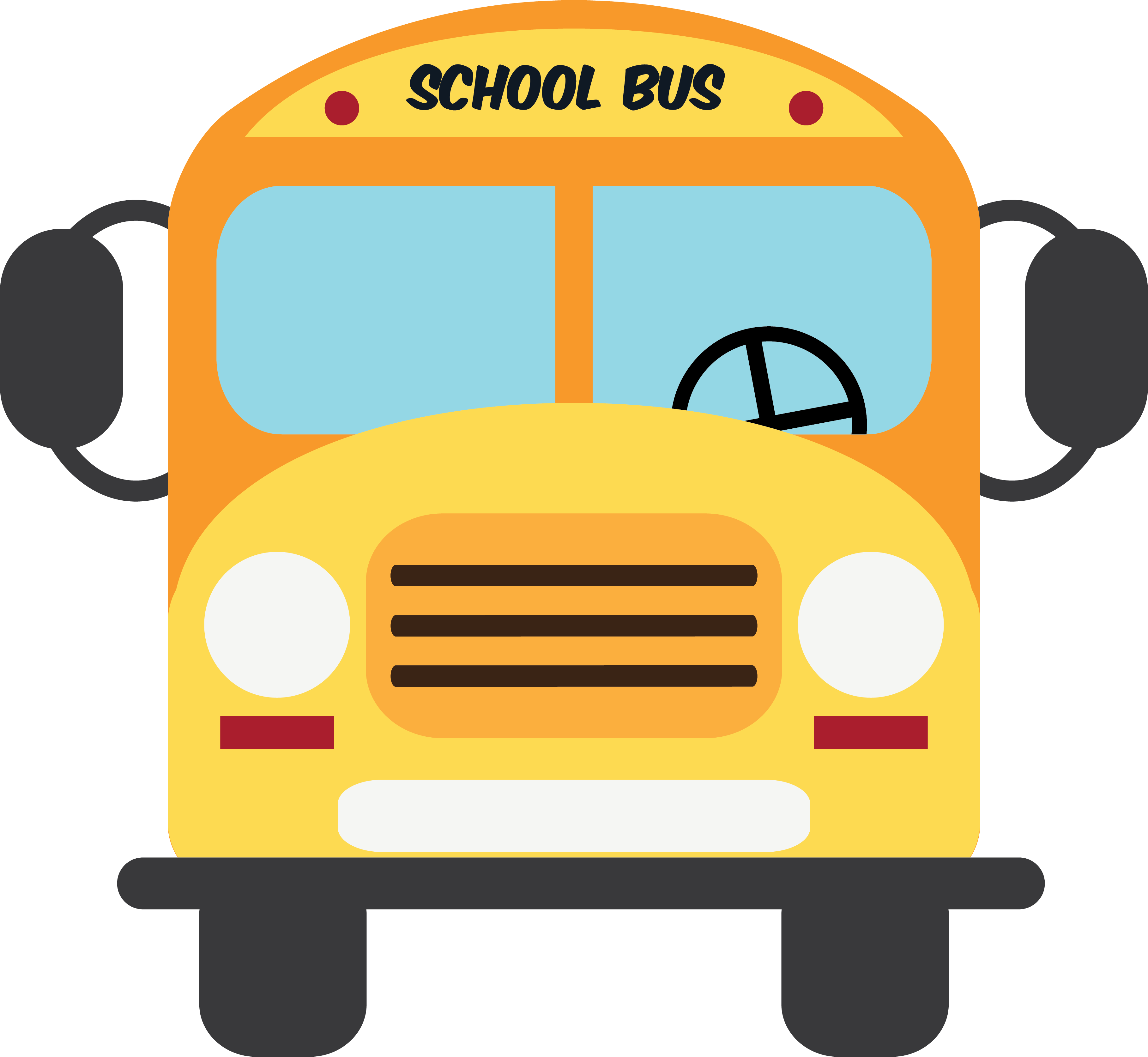 School Bus Yellow - School Bus Illustration (3634x3346)