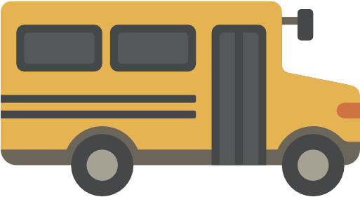 Donate Now - School Bus Flat Icon (512x512)