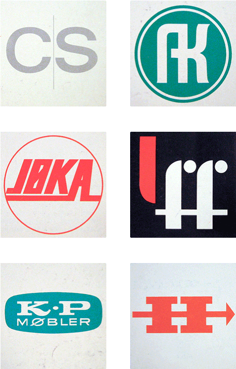 Scandinavian Logos From The 60's And 70's, Courtesy - Scandinavian Design (585x860)
