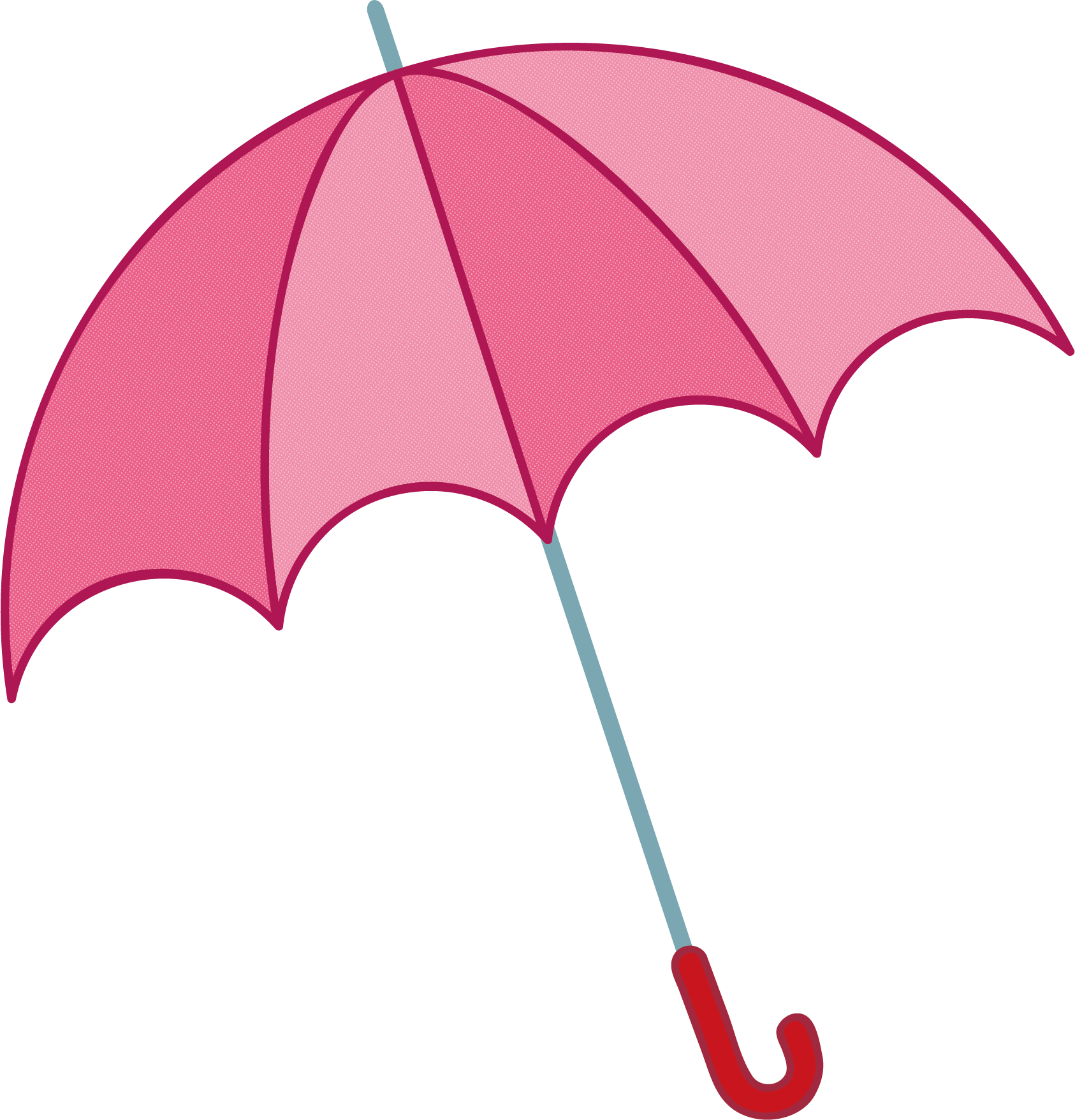 Umbrella Png Vector Element - Pink Umbrella Png (1686x1756)