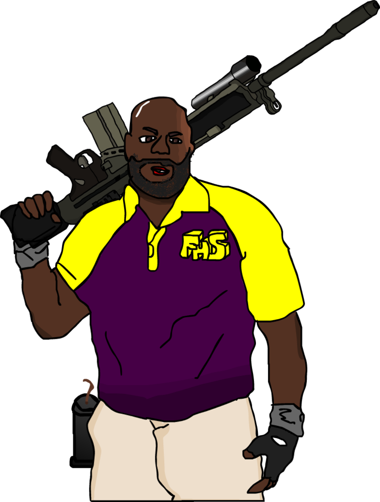 Gun Shot Clipart Coach - Left 4 Dead 4 Coach (778x1027)