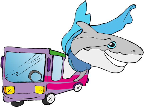 Hai Travel - Hai-busreisen - Cartoon (800x800)