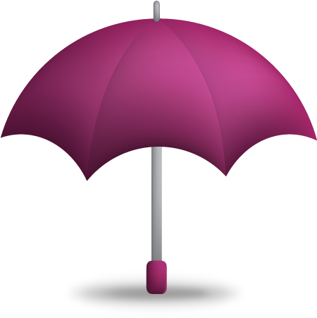 Purple Umbrella Icon - Umbrella Png Icons (512x512)