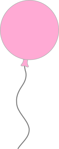 Balloon Pink Clipart Free Stock Photo - Light Pink Transparent Balloons (240x600)