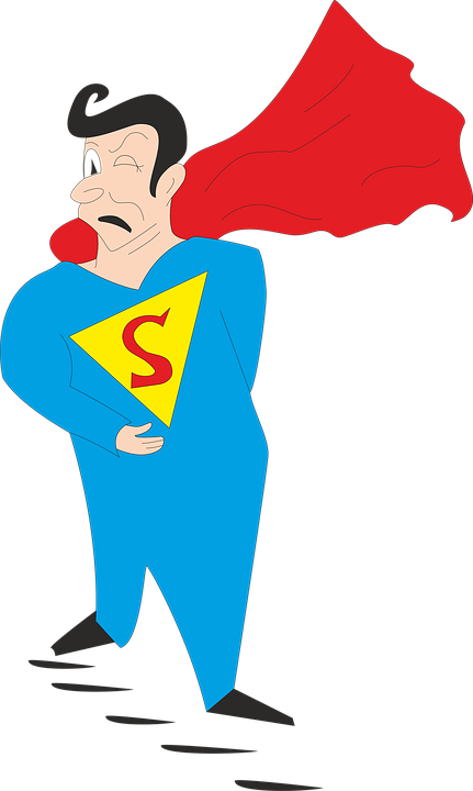 Flash Hero Cliparts 9, Buy Clip Art - Hombre Super (500x834)
