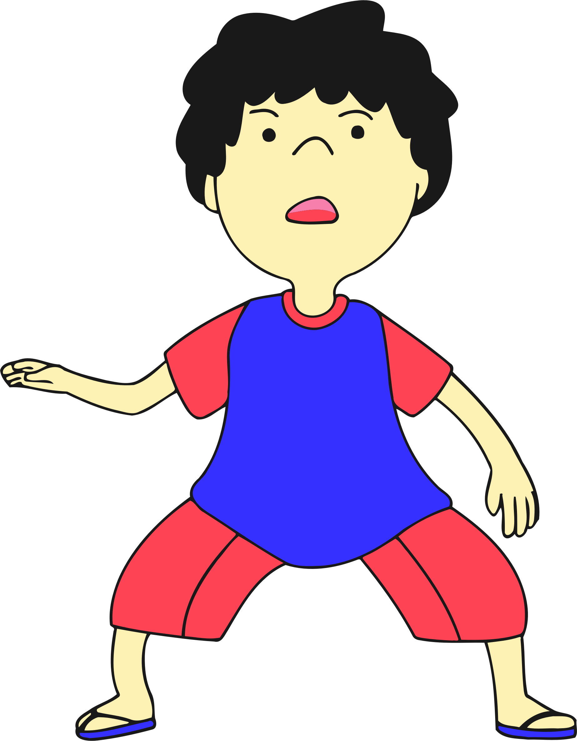 Unique Cartoon Cliparts - Child (1847x2373)