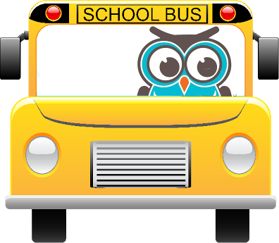 Please Take A Minute To Read These Imprtant Bus Safety - School Bus Front Cartoon (396x345)