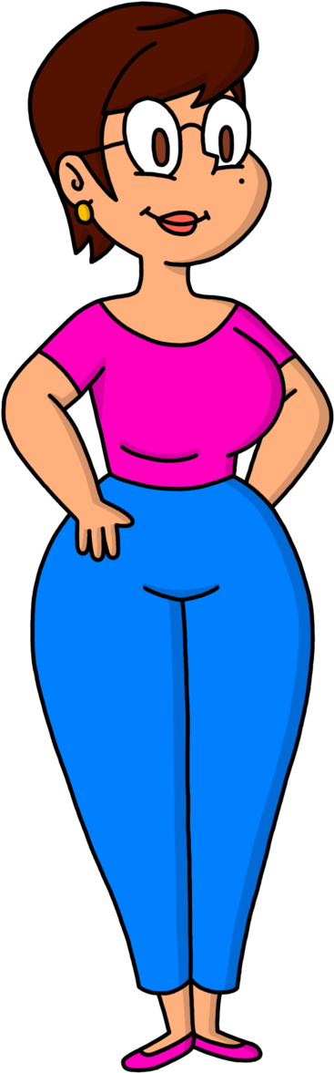 90's Cartoon Jonanna - Drawing (619x1290)