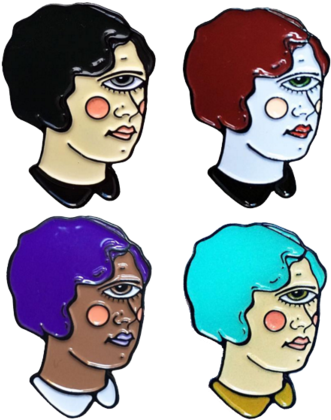 Cyclops Girl Pin - Eye (450x450)
