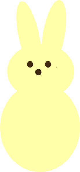 Yellow Peep Clip Art At Clker Com Vector Clip Art Online - Yellow Peep Bunny Clipart (276x593)