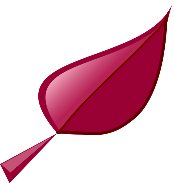 Green - Pink Leaf Clip Art Png (600x632)