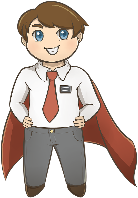 A Lds Missionary - Cartoon (600x897)