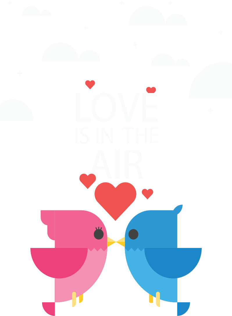 Bird Kiss Clip Art - Passarinhos Se Beijando Png (798x1087)