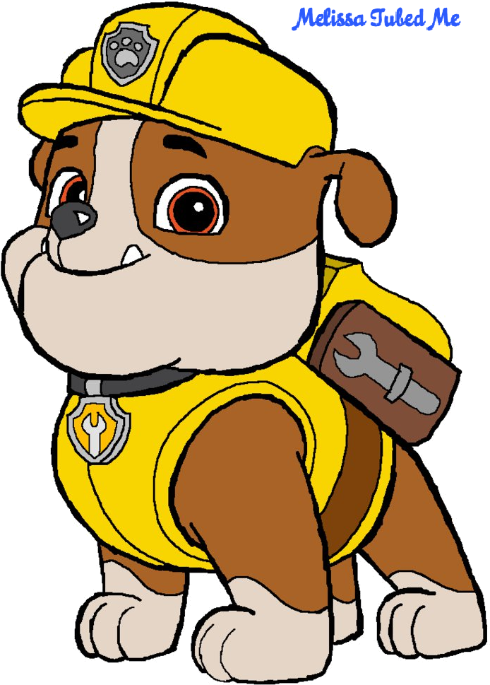 Posted By Quadcowgirl At - Rubble Paw Patrol Drawing (778x1027)