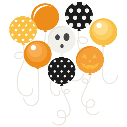 Halloween Clipart - Halloween Balloons Transparent Background (432x432)